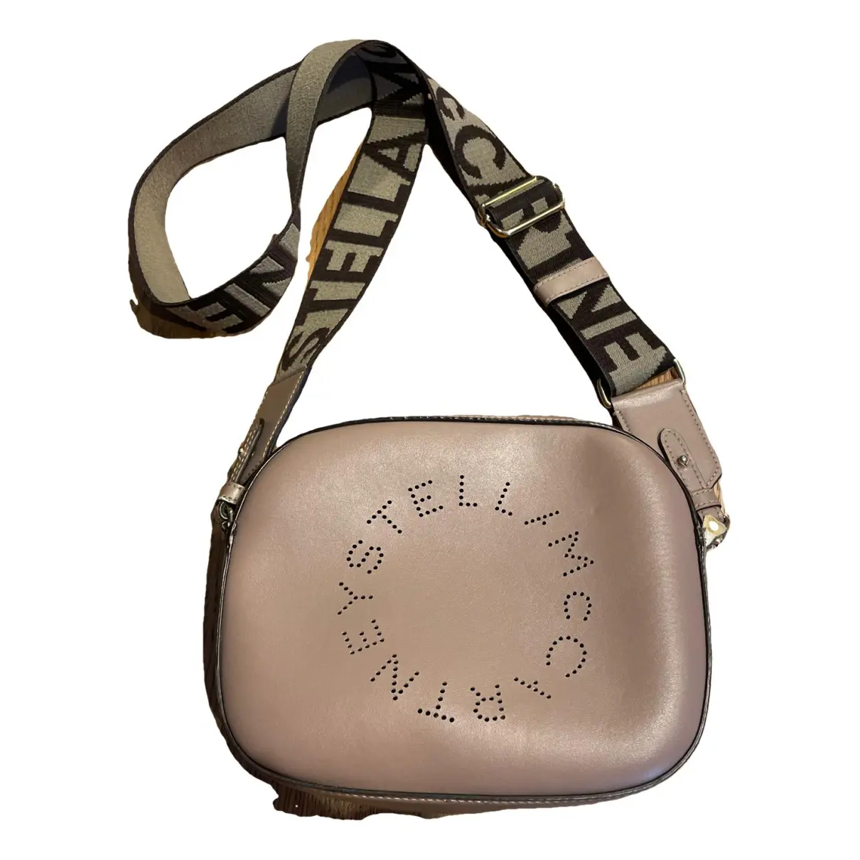Logo vegan leather handbag