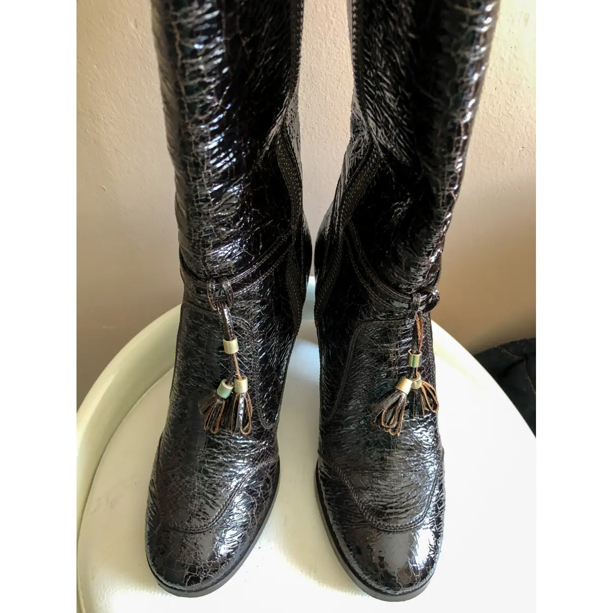 Vegan leather boots Stella McCartney