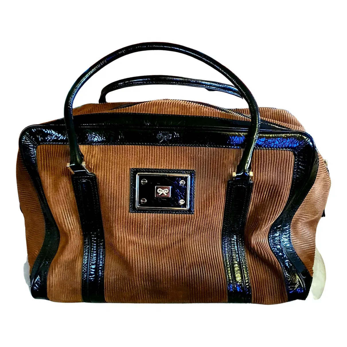 Velvet handbag Anya Hindmarch