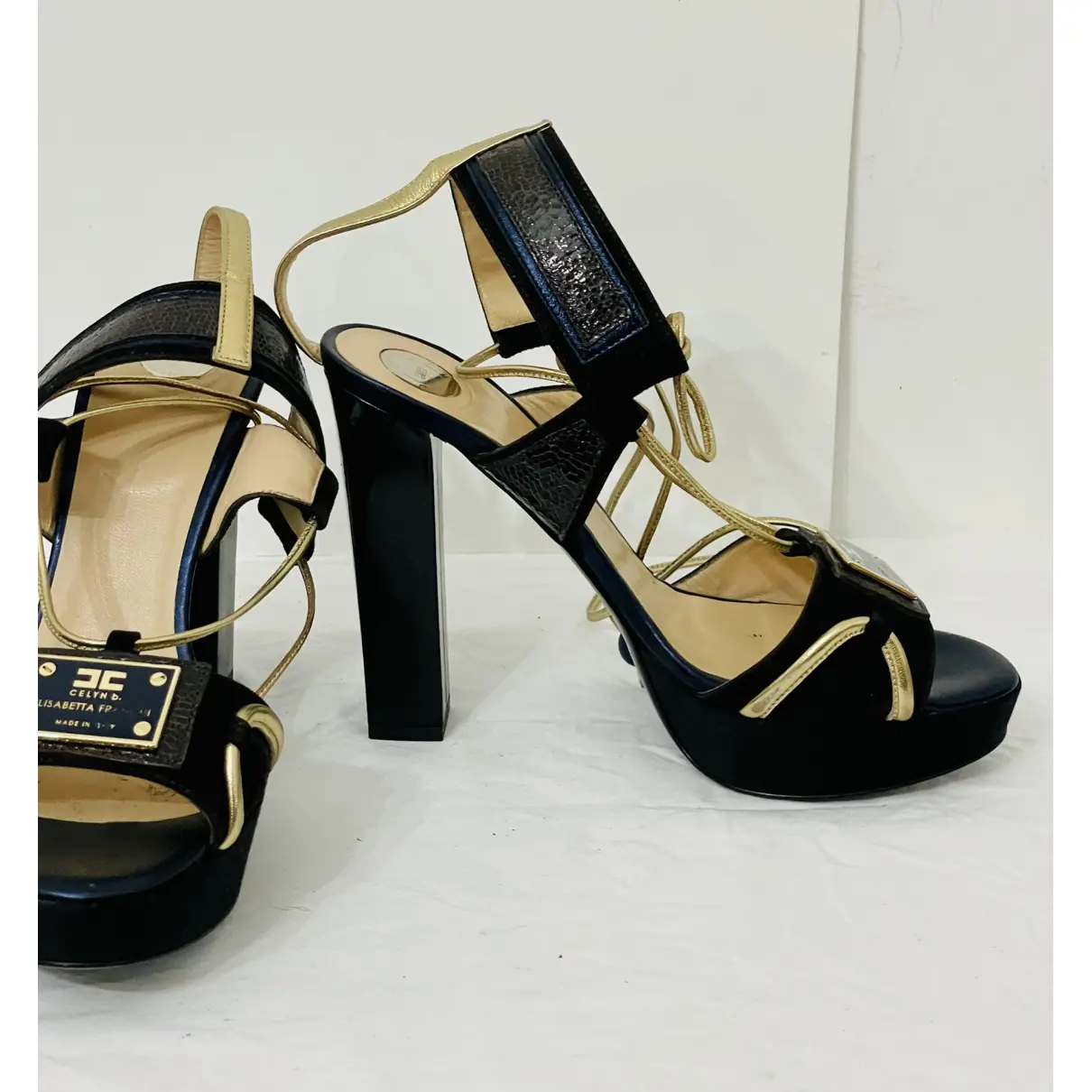 Velvet sandals Elisabetta Franchi