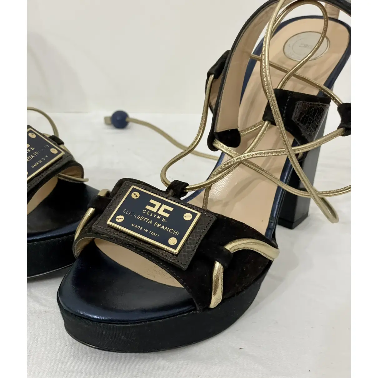 Velvet sandals Elisabetta Franchi