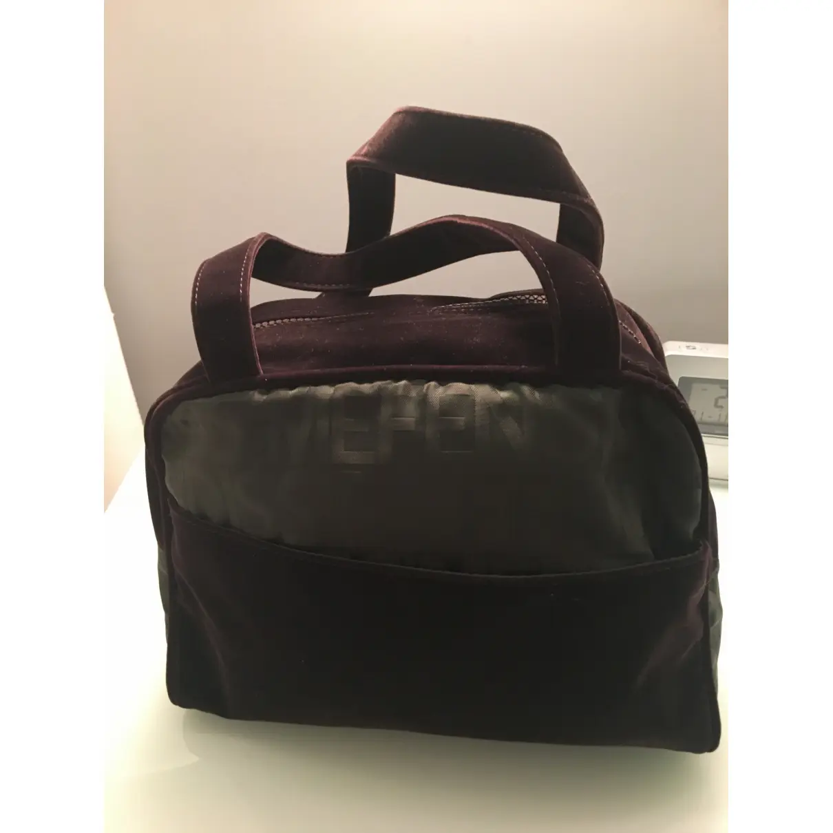 Velvet handbag Fendissime
