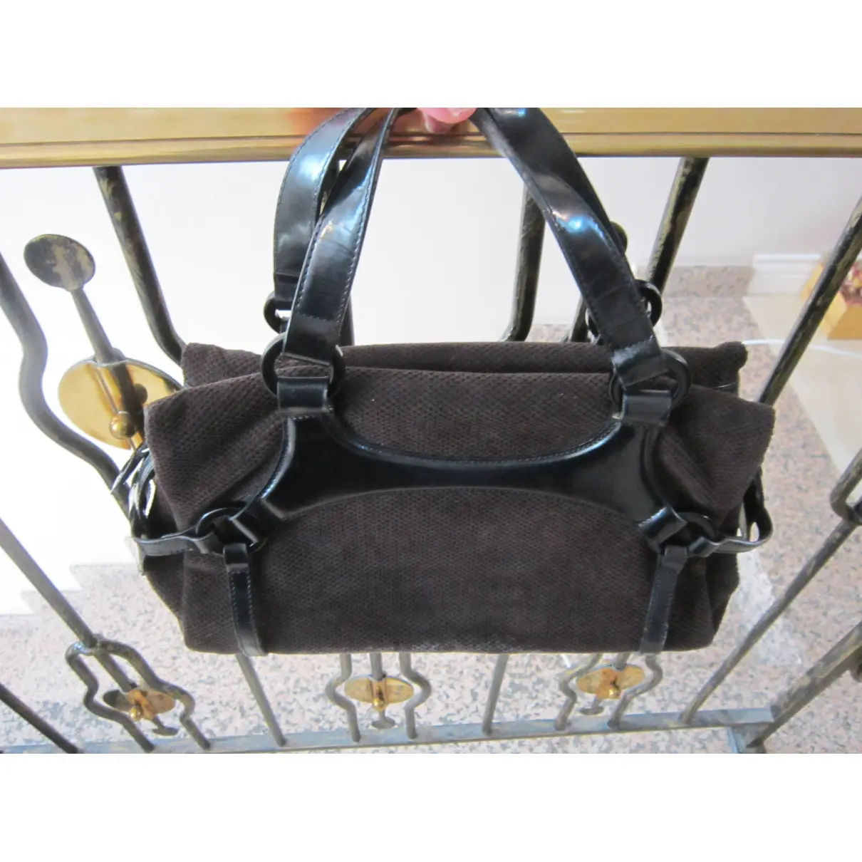 Buy Lancel Velvet handbag online