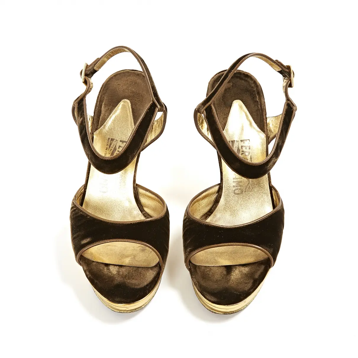 Buy Salvatore Ferragamo Velvet high heel online