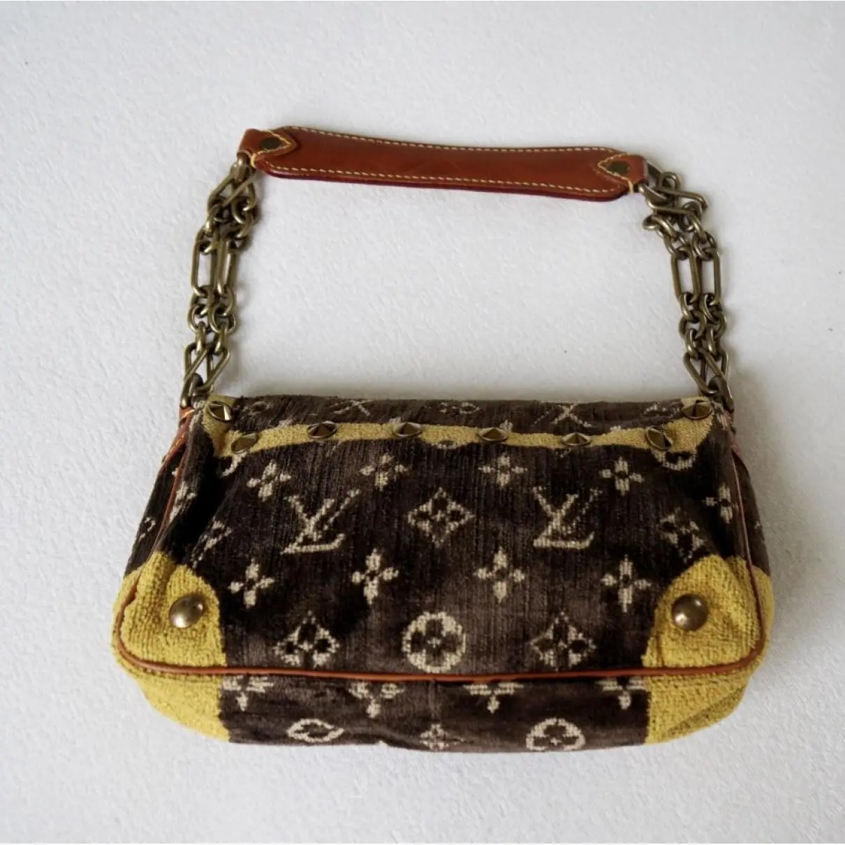 Louis Vuitton Trompe l'œil velvet handbag for sale