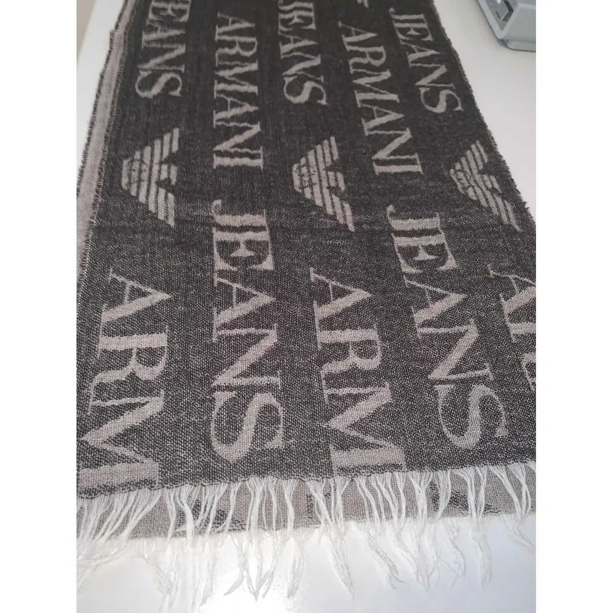 Armani Jeans Wool scarf & pocket square for sale