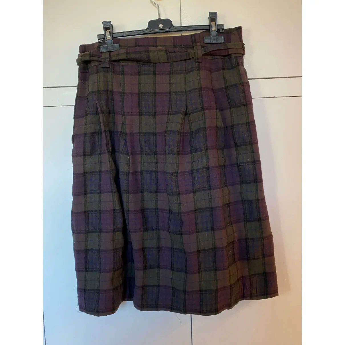 Buy Et Vous Wool mid-length skirt online