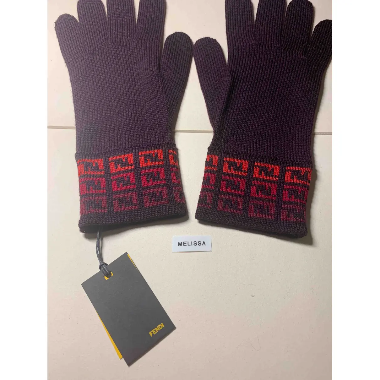 Buy Fendi Wool gloves online