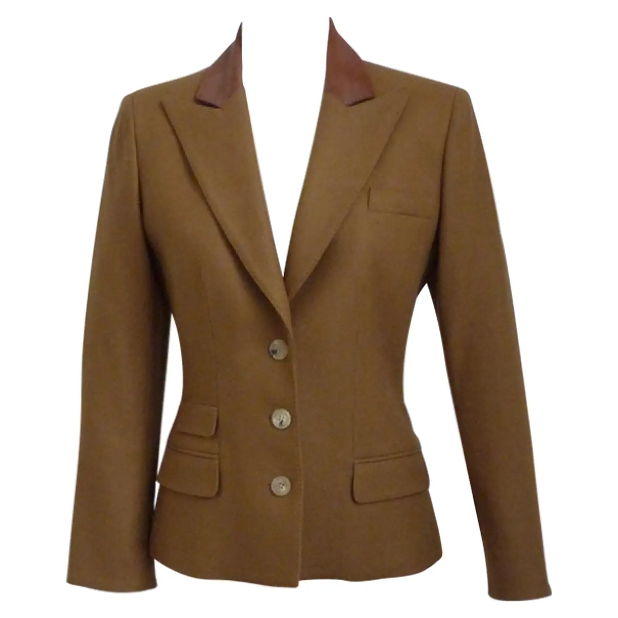 Brown Wool Jacket Hermès