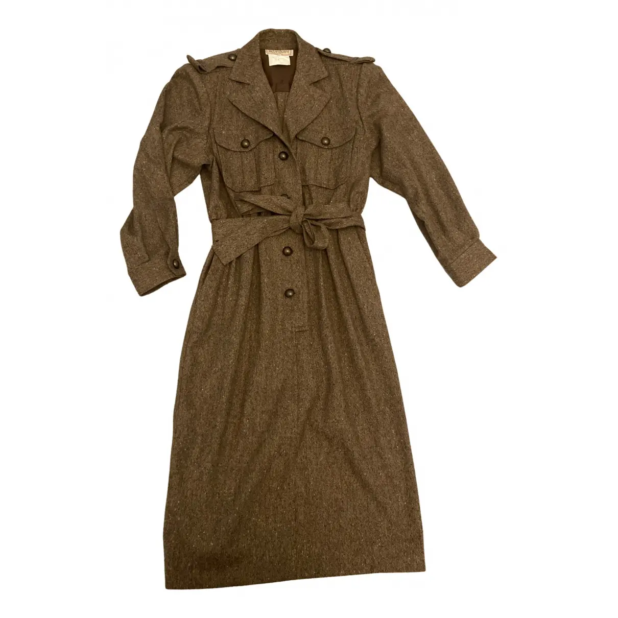 Wool mid-length dress Yves Saint Laurent