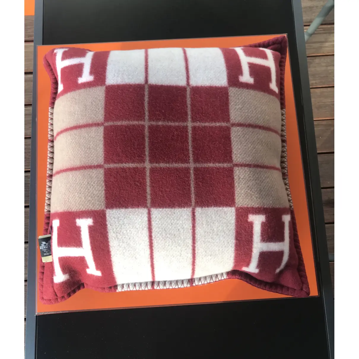 Buy Hermès Avalon cashmere cushion online