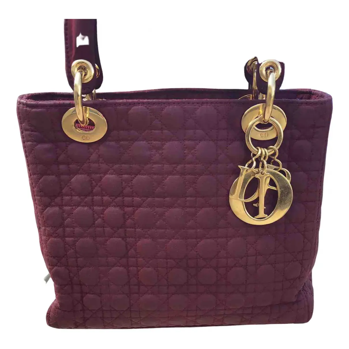 Buy Dior Lady Dior cloth handbag online - Vintage
