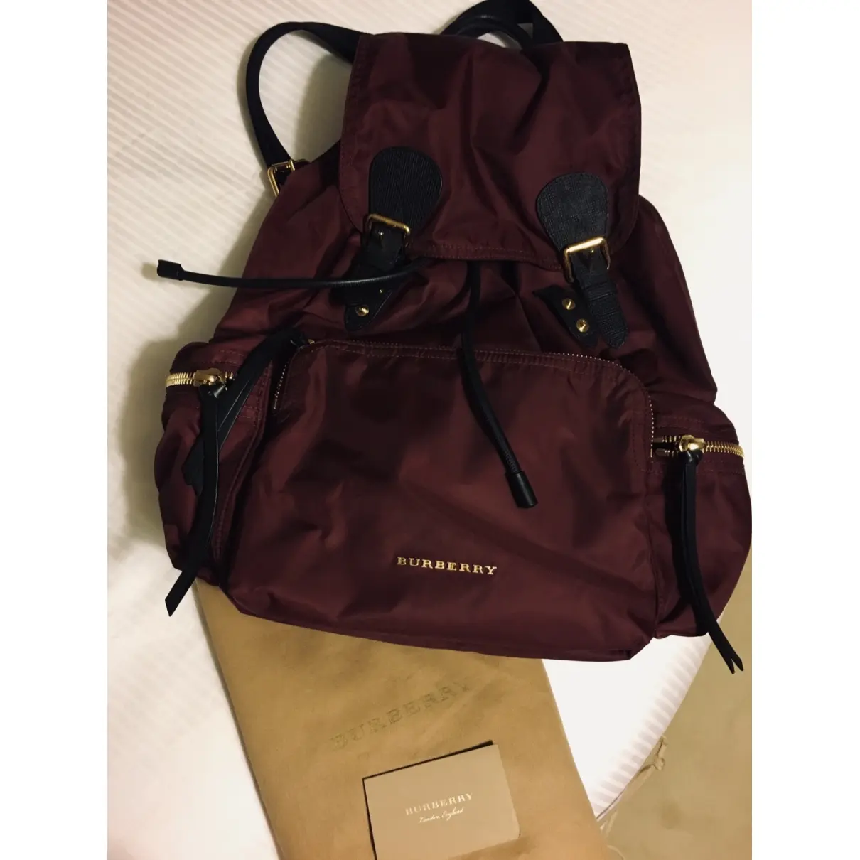 Burberry The Rucksack cloth backpack for sale