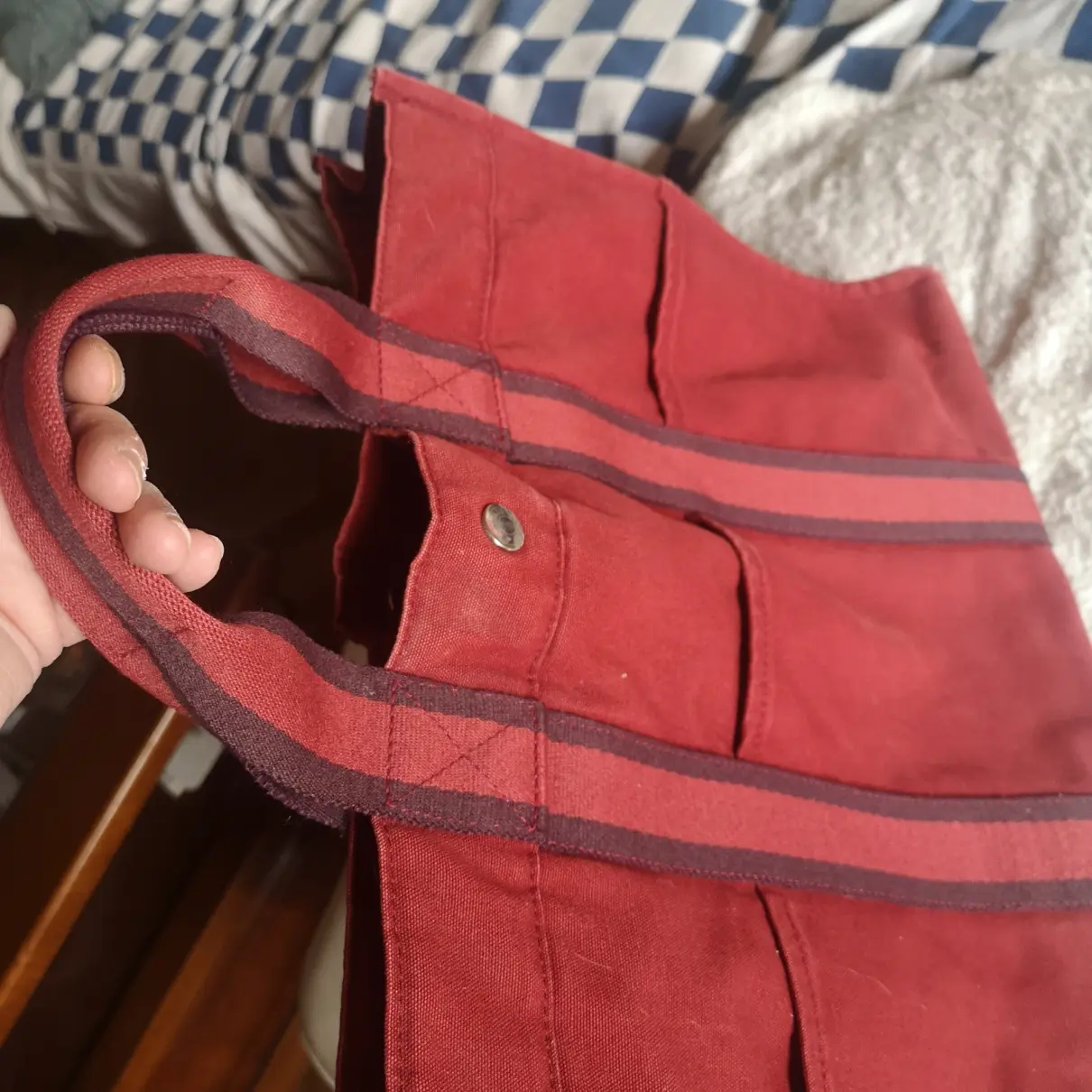 Toto cloth handbag Hermès