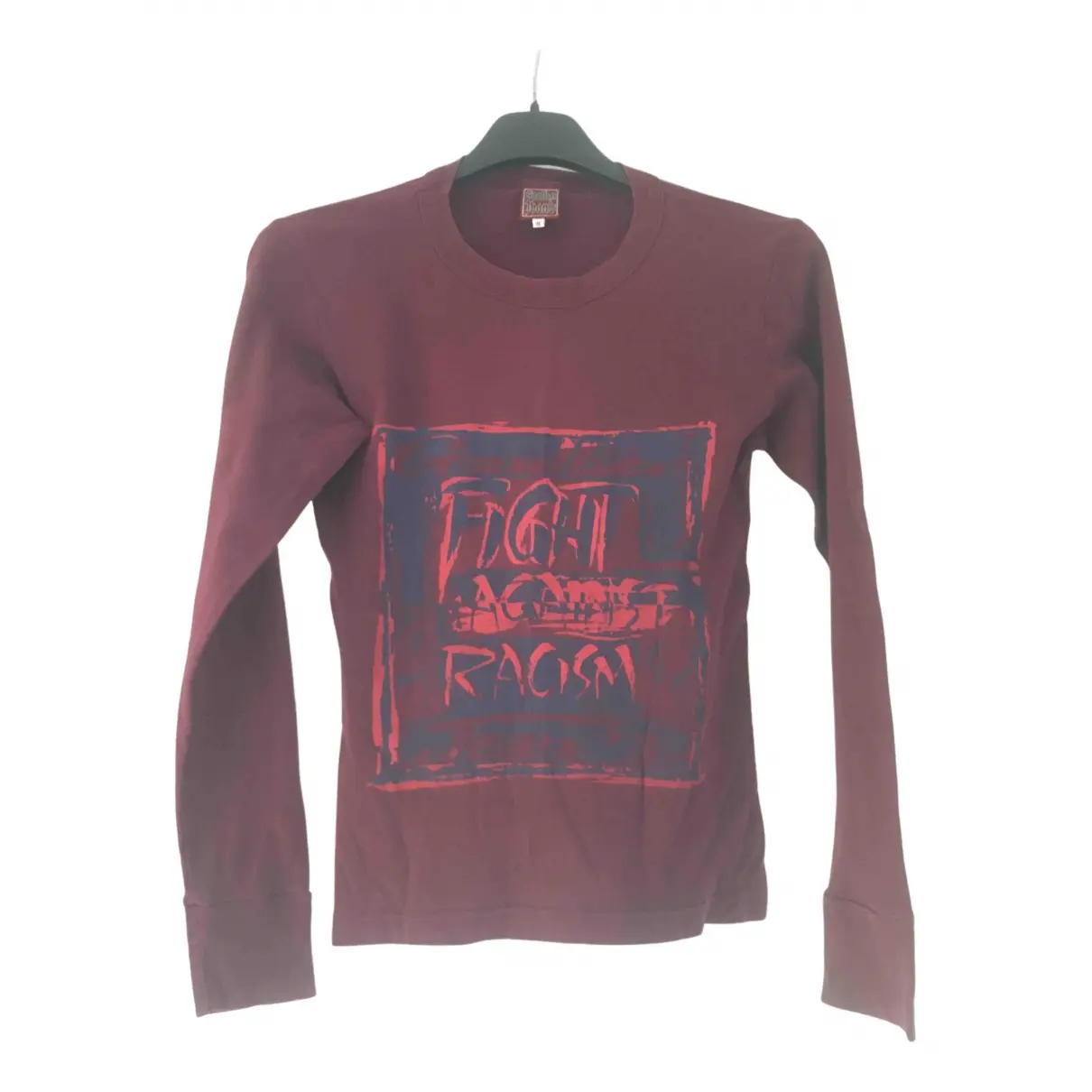 Burgundy Cotton T-shirt Jean Paul Gaultier - Vintage