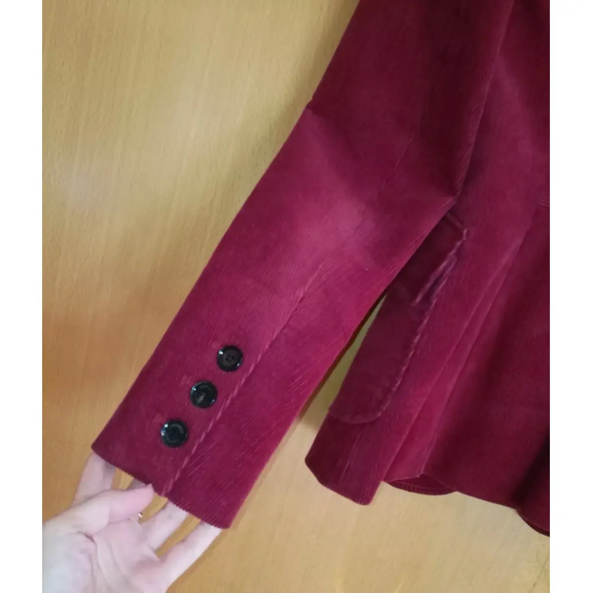 Burgundy Cotton Jacket Karen Millen