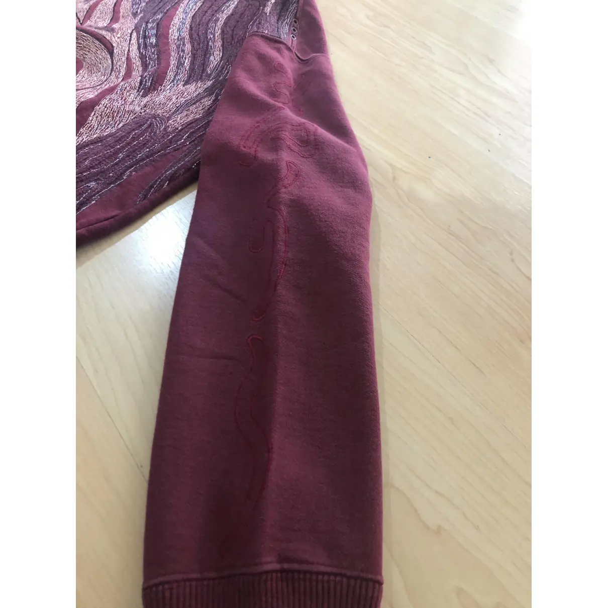 Burgundy Cotton Knitwear & Sweatshirt Maharishi