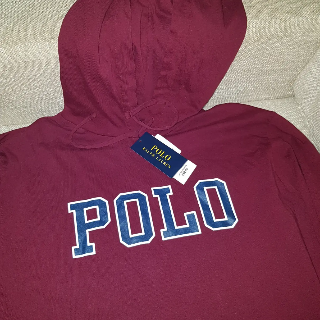 Buy Polo Ralph Lauren Burgundy Cotton Knitwear & Sweatshirt online