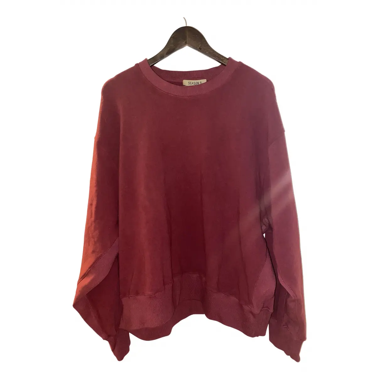 Burgundy Cotton Knitwear & Sweatshirt Yeezy