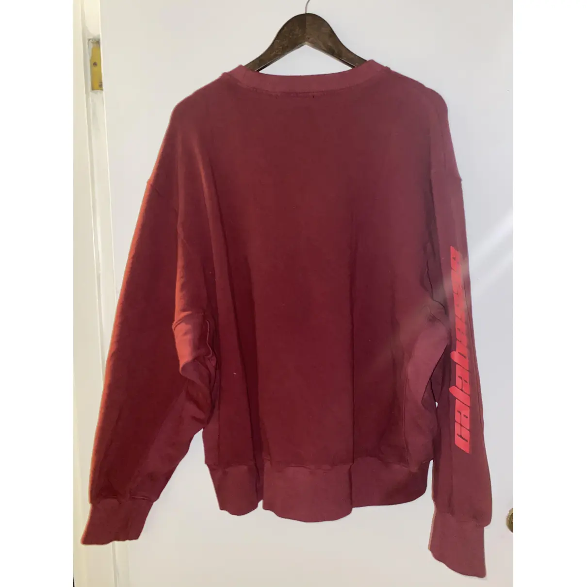 Buy Yeezy Burgundy Cotton Knitwear & Sweatshirt online