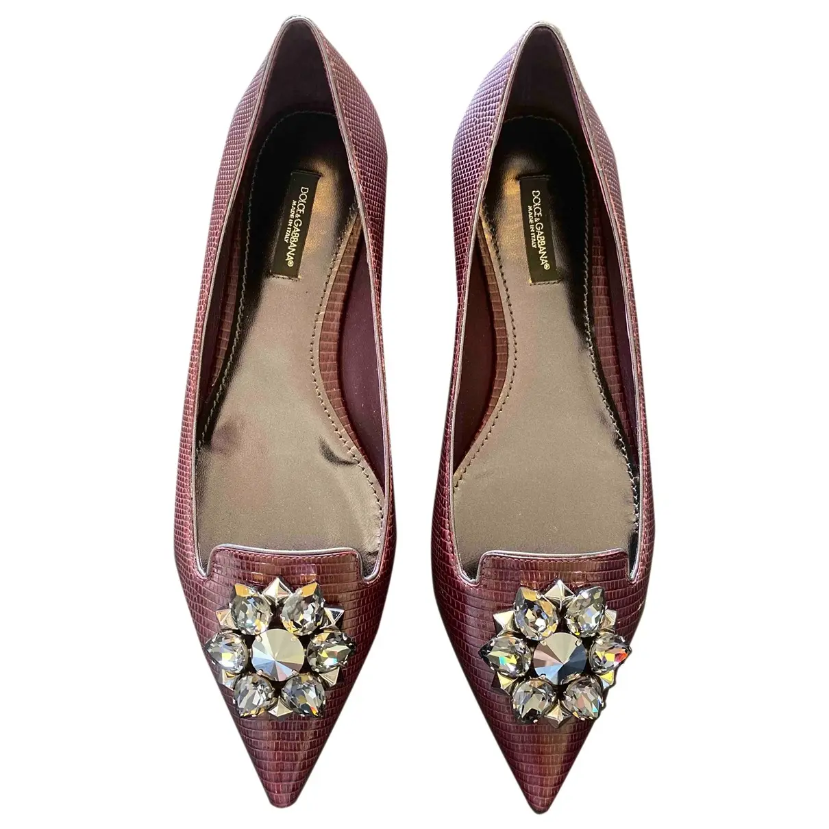 Exotic leathers ballet flats Dolce & Gabbana