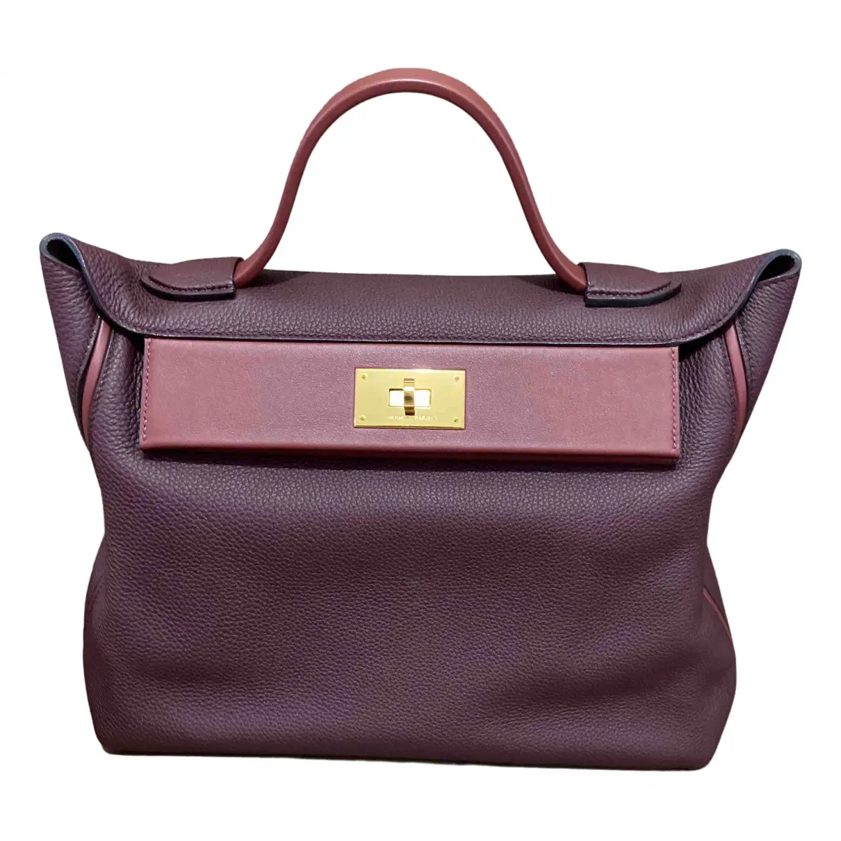 24/24 leather handbag Hermès