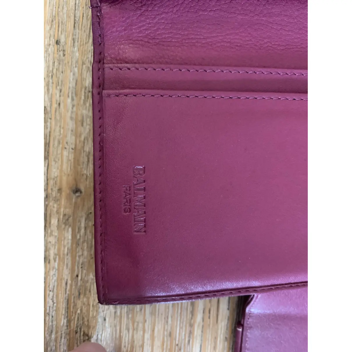Leather wallet Balmain