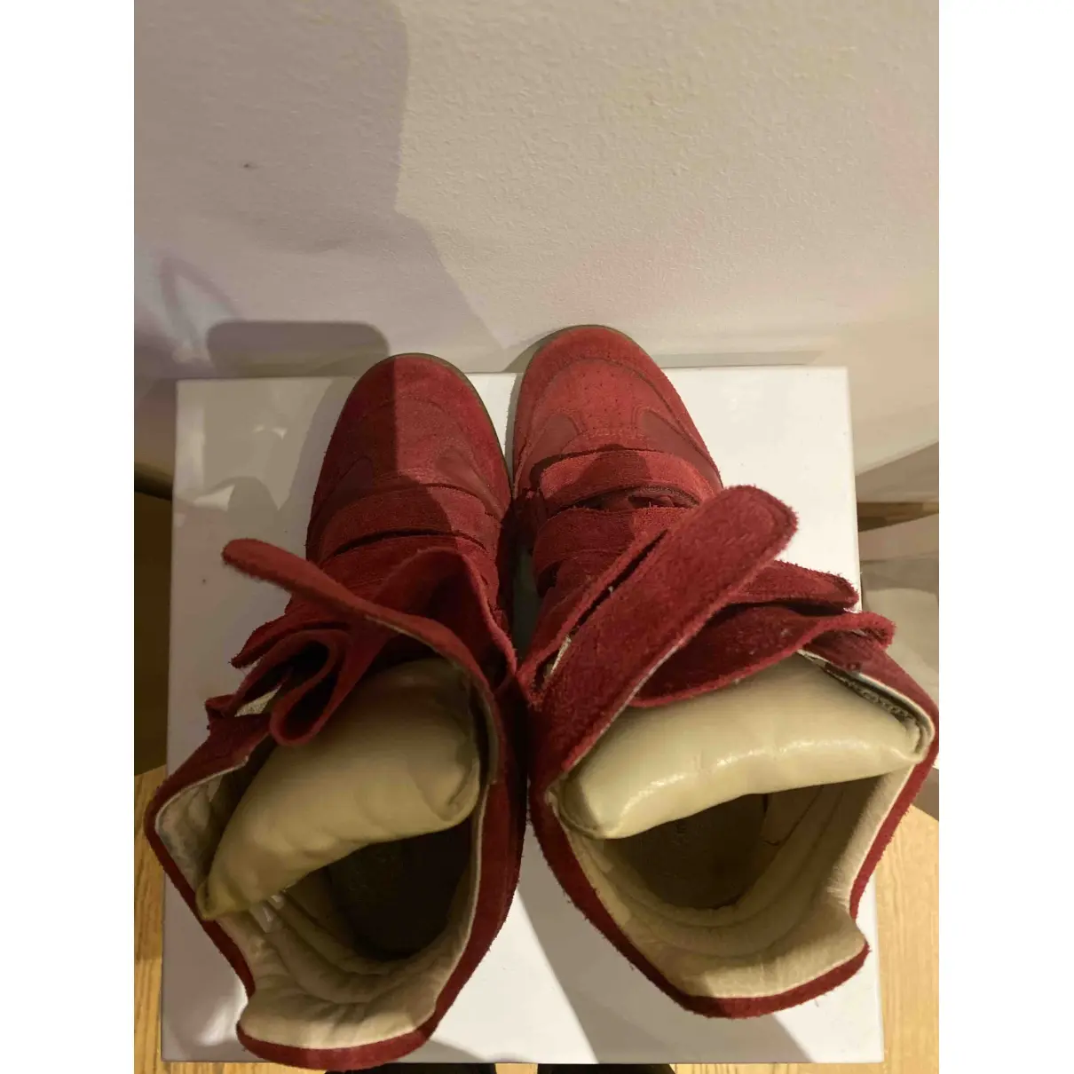 Isabel Marant Bayley leather trainers for sale