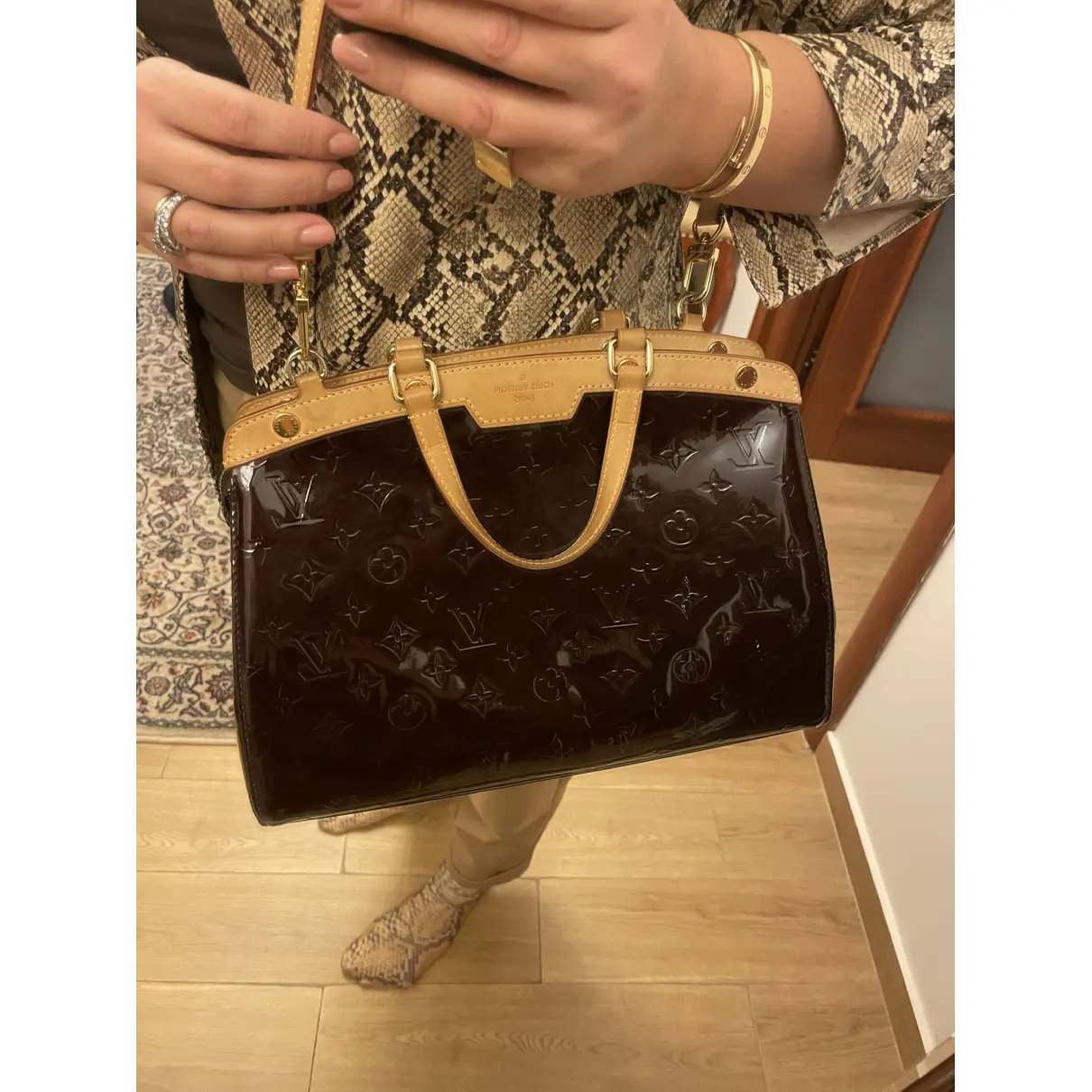 Bréa leather handbag Louis Vuitton