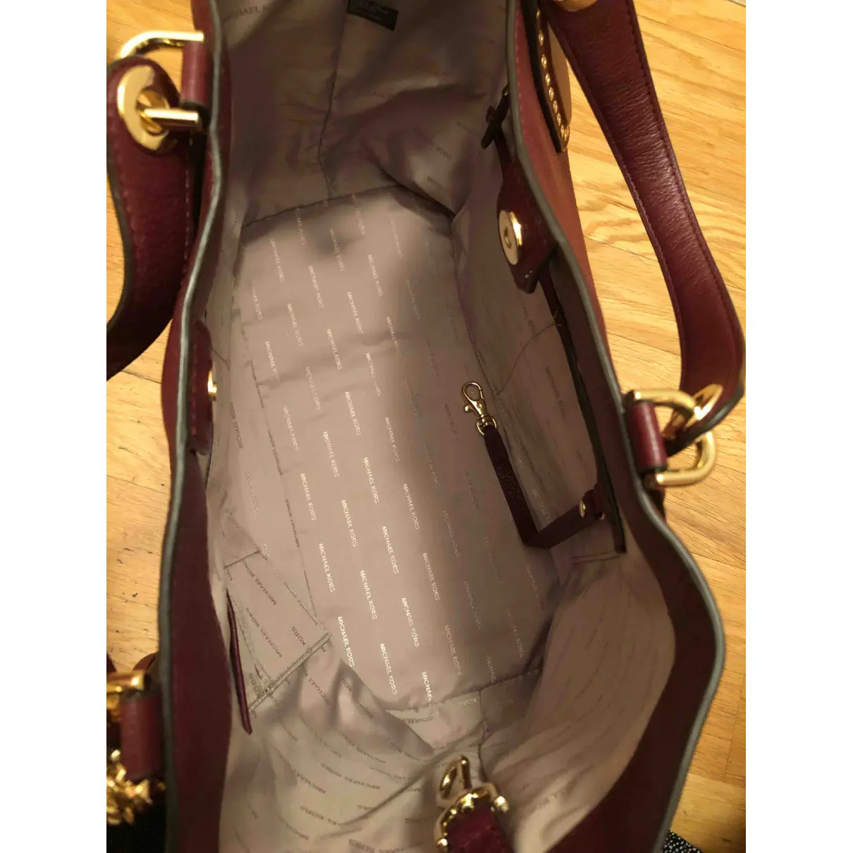 Brooklyn leather satchel Michael Kors