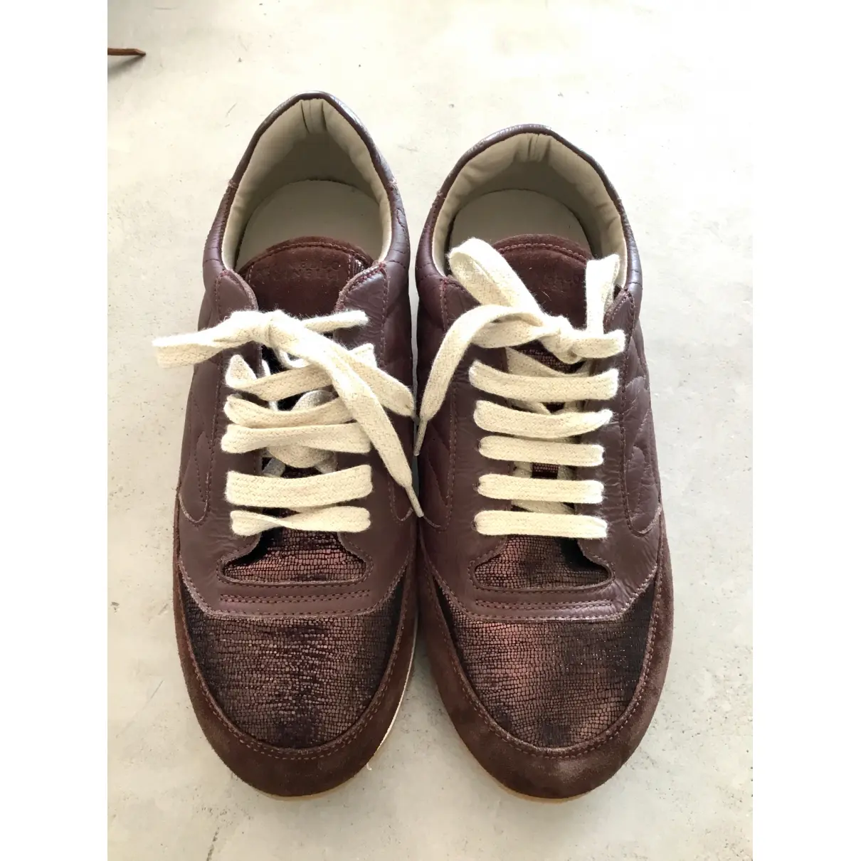 Buy Brunello Cucinelli Leather trainers online