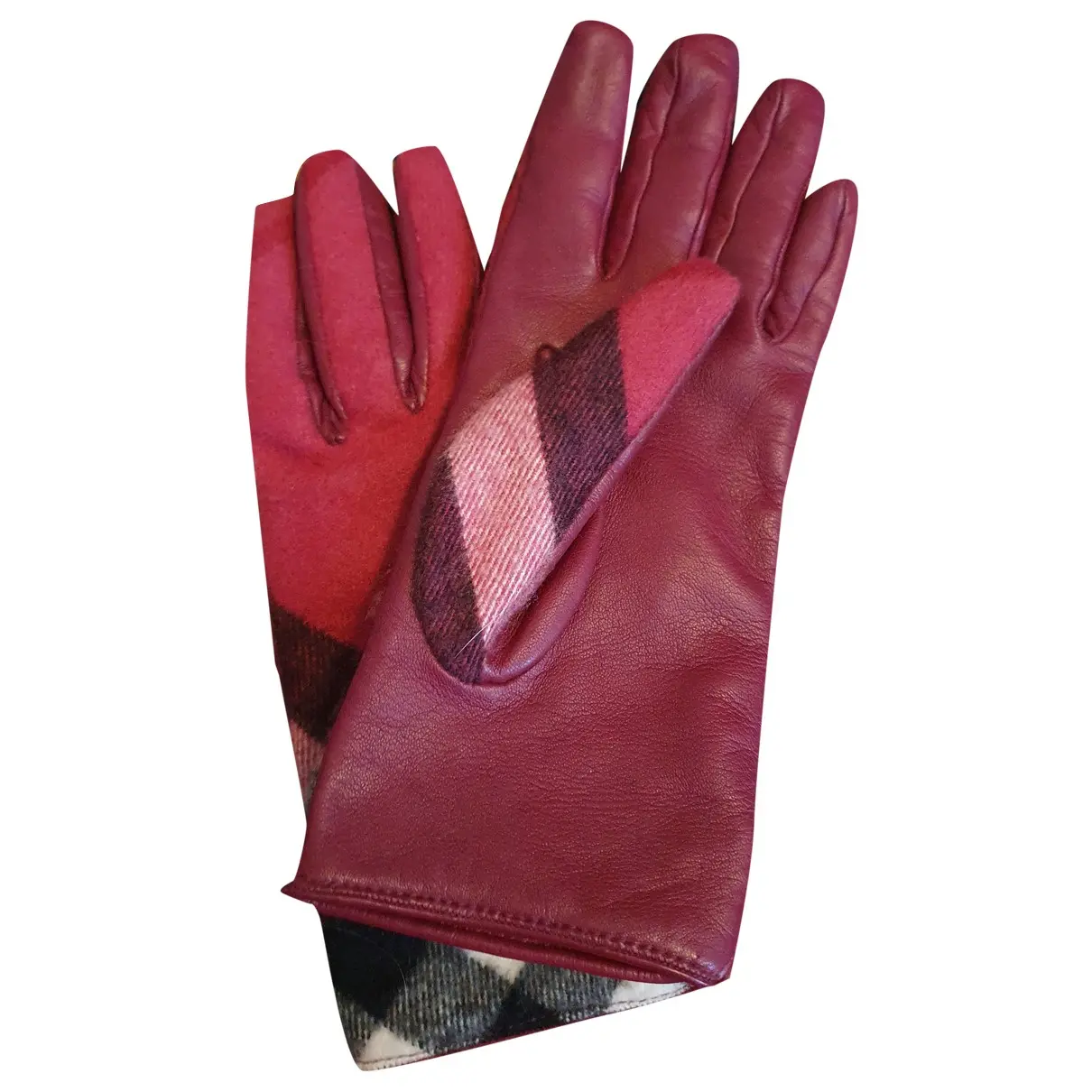 Leather gloves Burberry