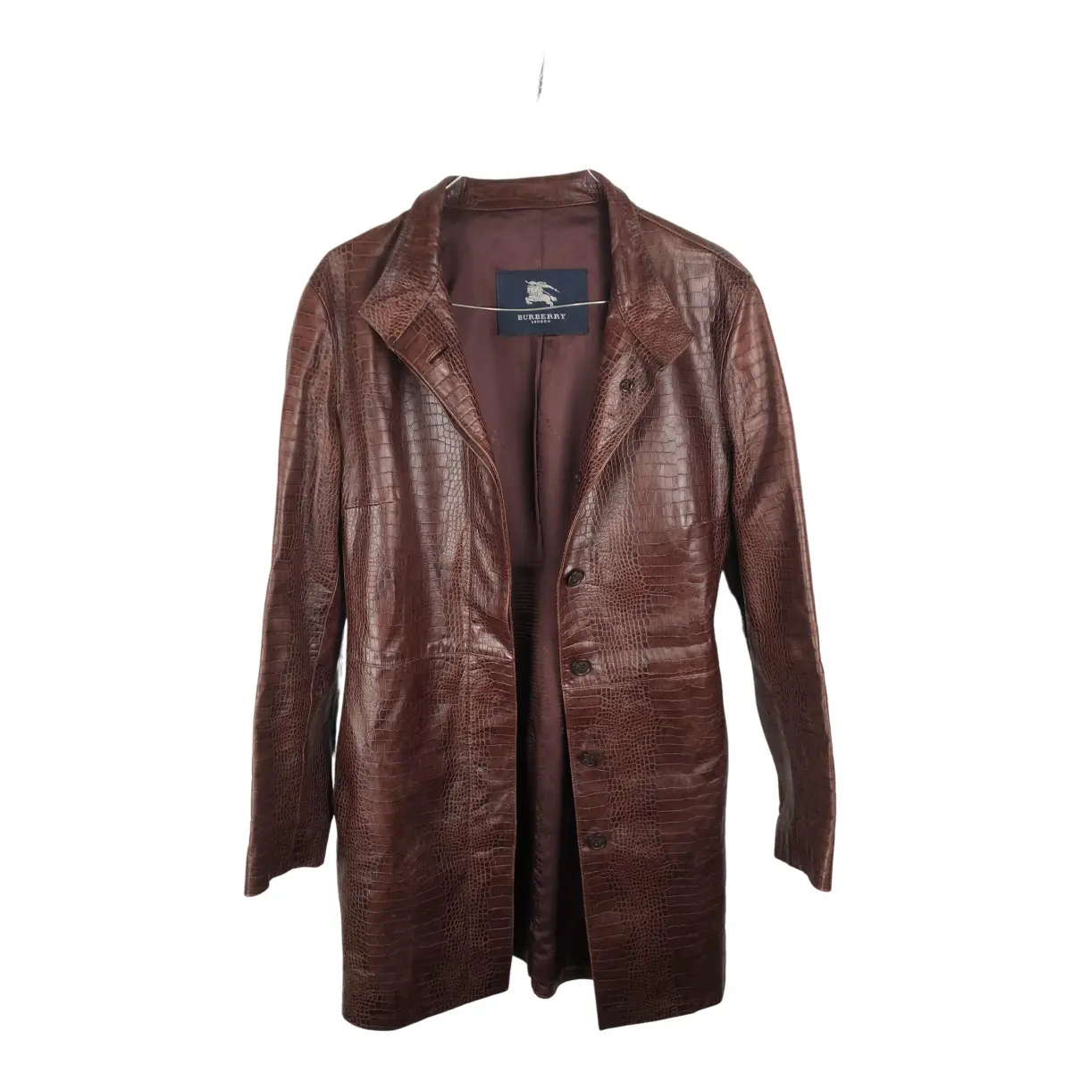 Leather blazer Burberry - Vintage