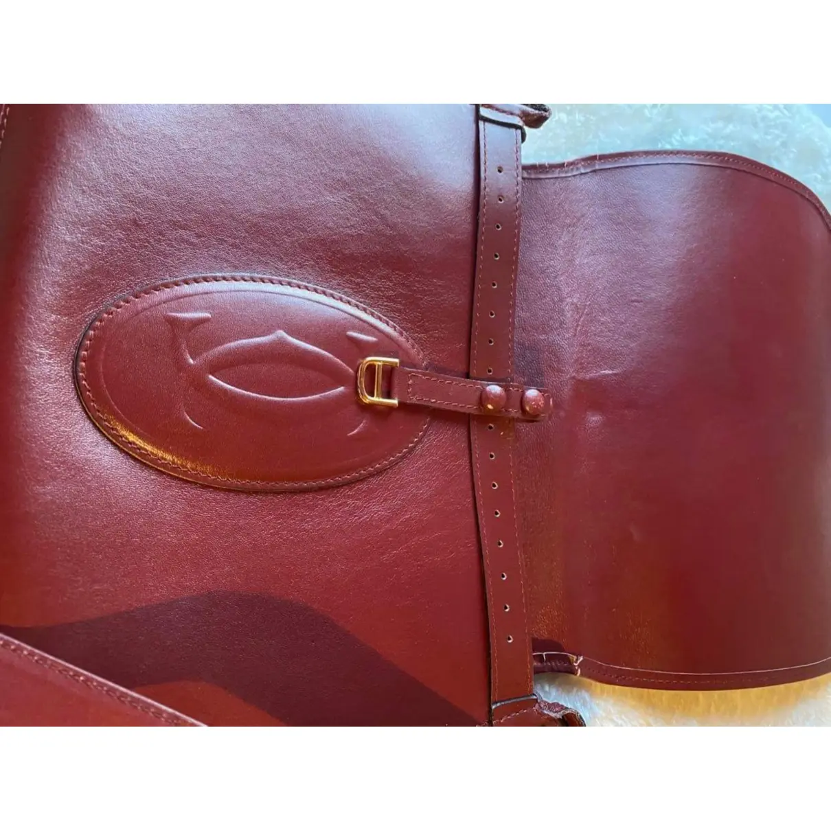 C leather handbag Cartier - Vintage