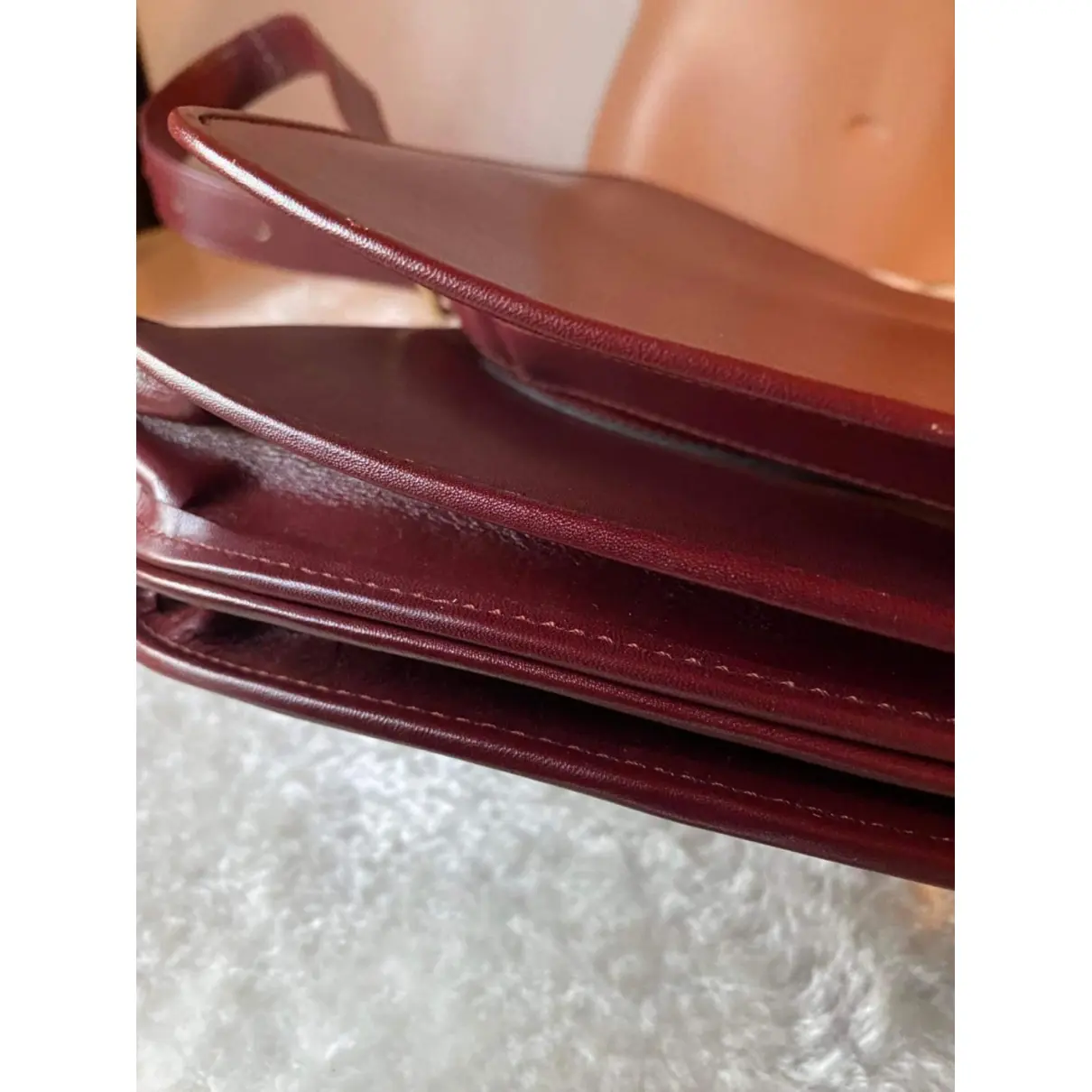 C leather handbag Cartier - Vintage