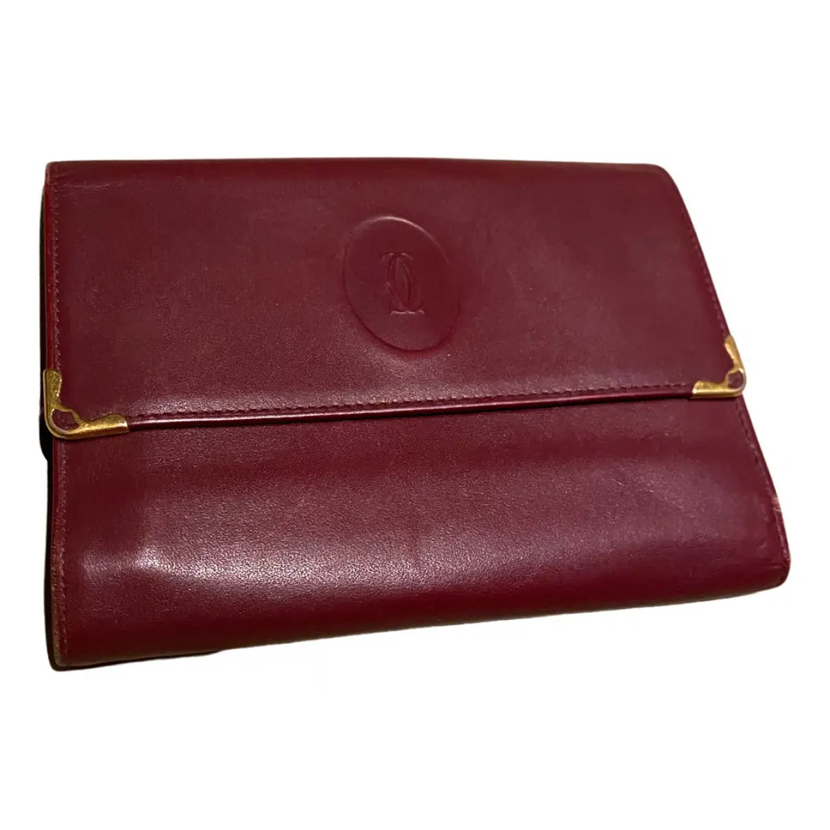 Leather clutch bag Cartier - Vintage