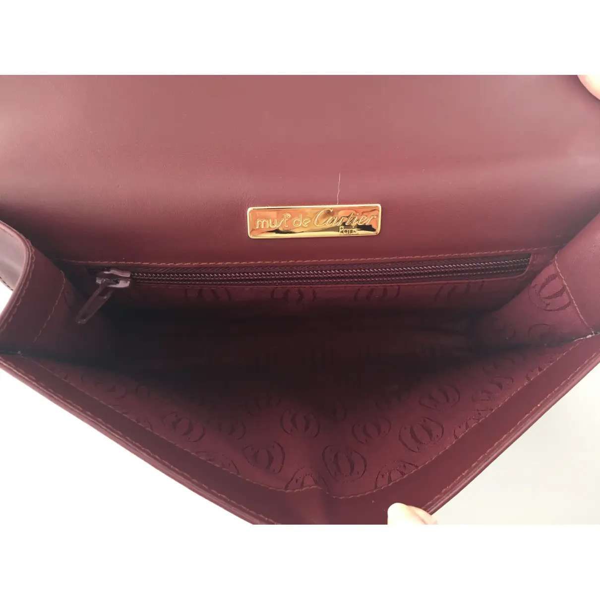 Leather handbag Cartier - Vintage
