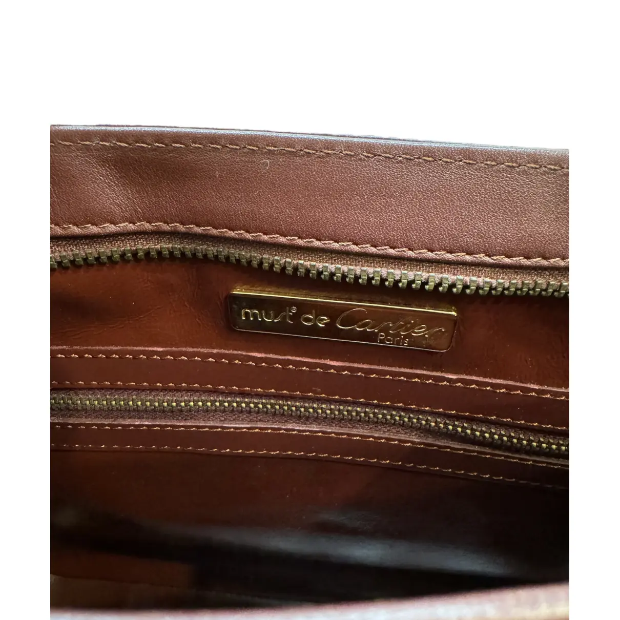 Leather crossbody bag Cartier - Vintage