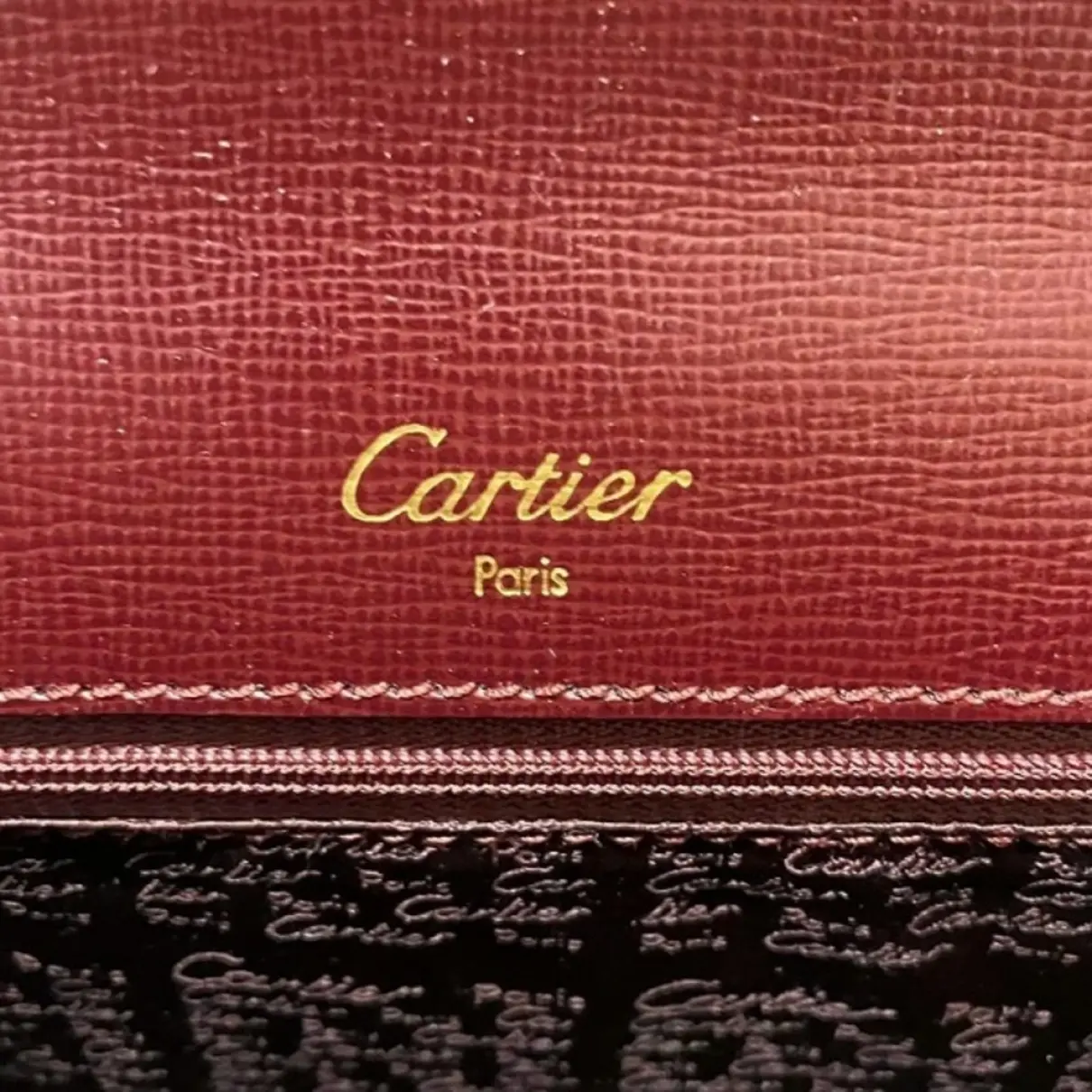 Leather handbag Cartier