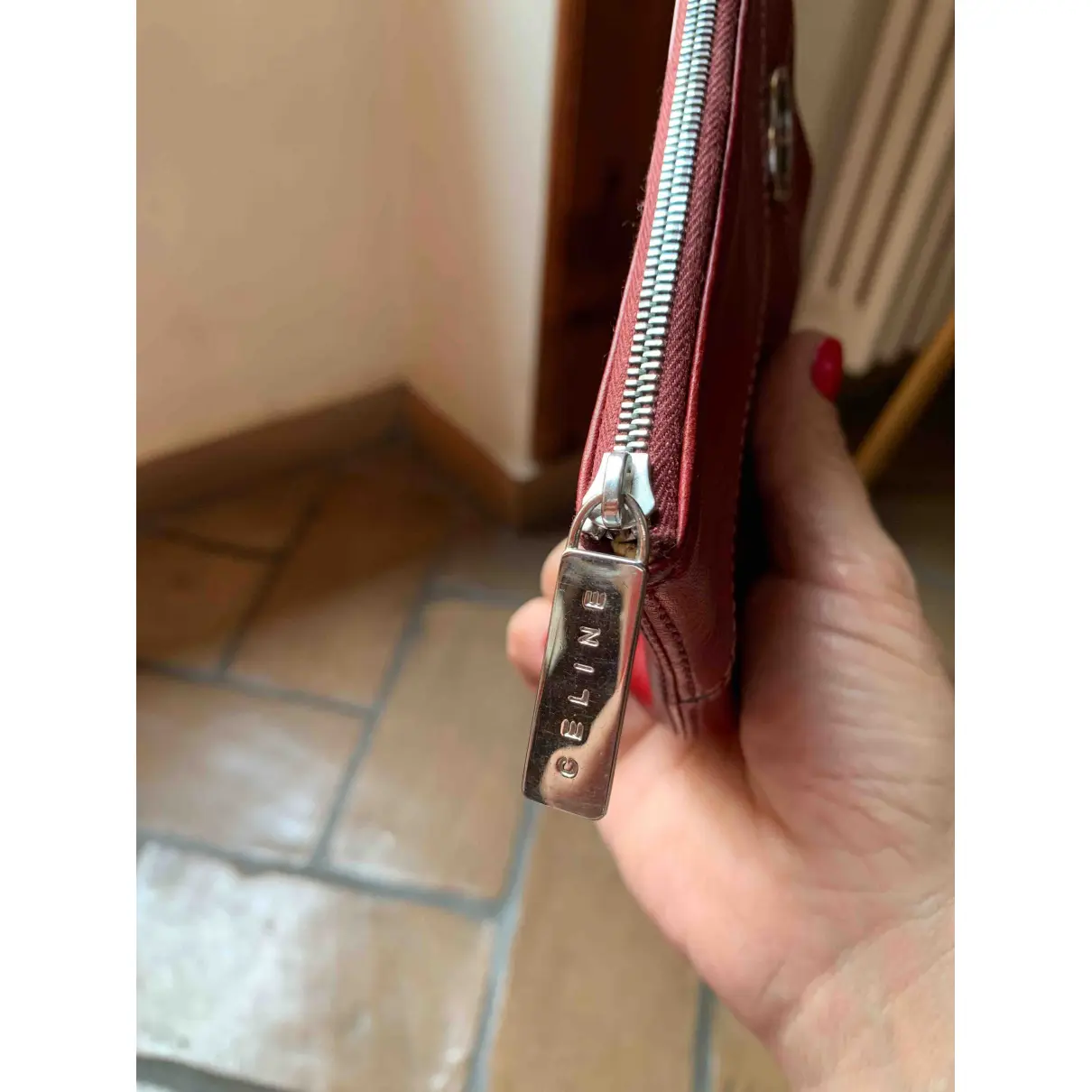 Leather purse Celine - Vintage
