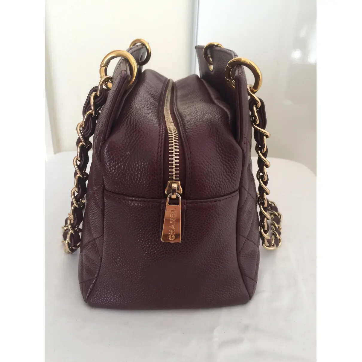 Mini shopping leather handbag Chanel - Vintage