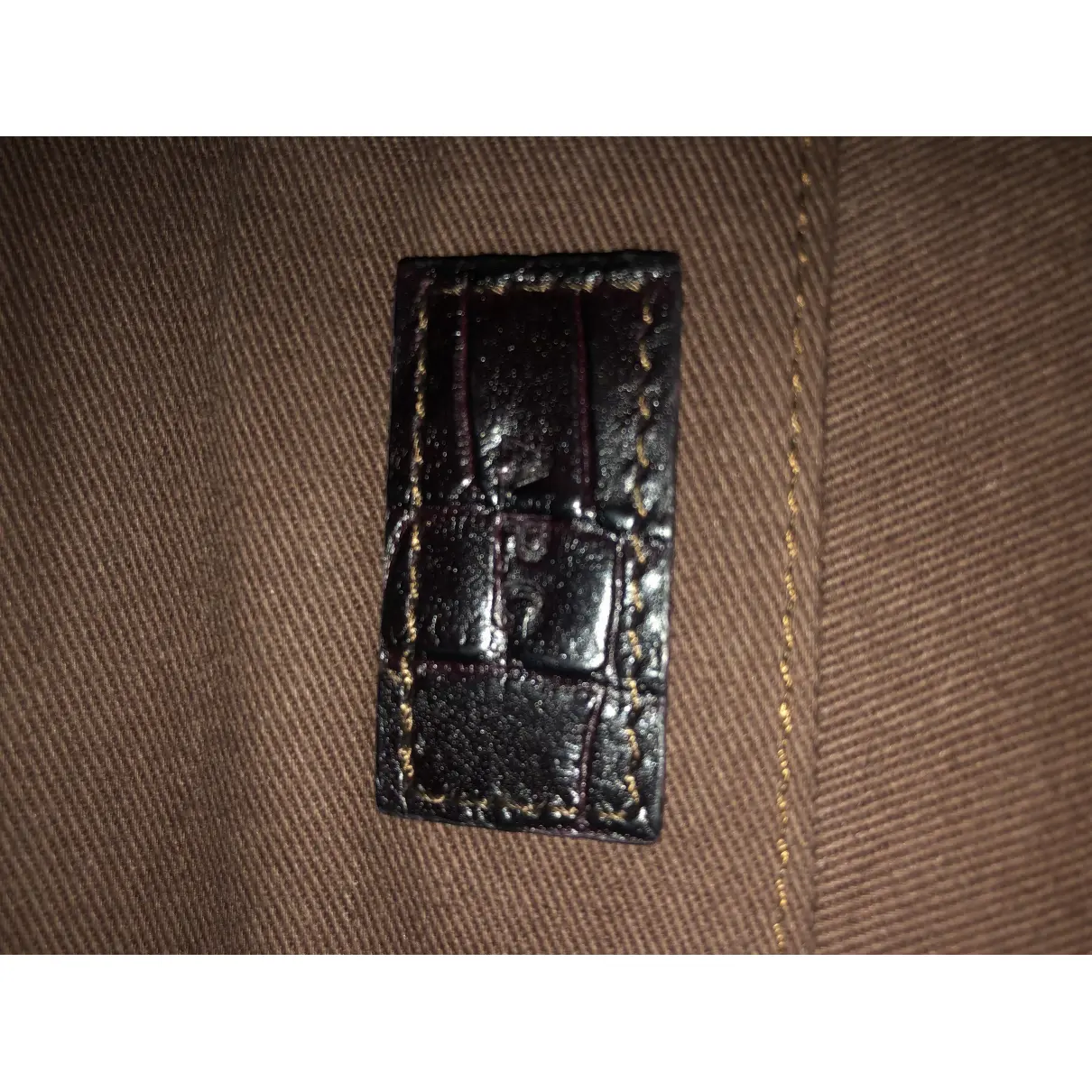 Demi-lune leather bag APC