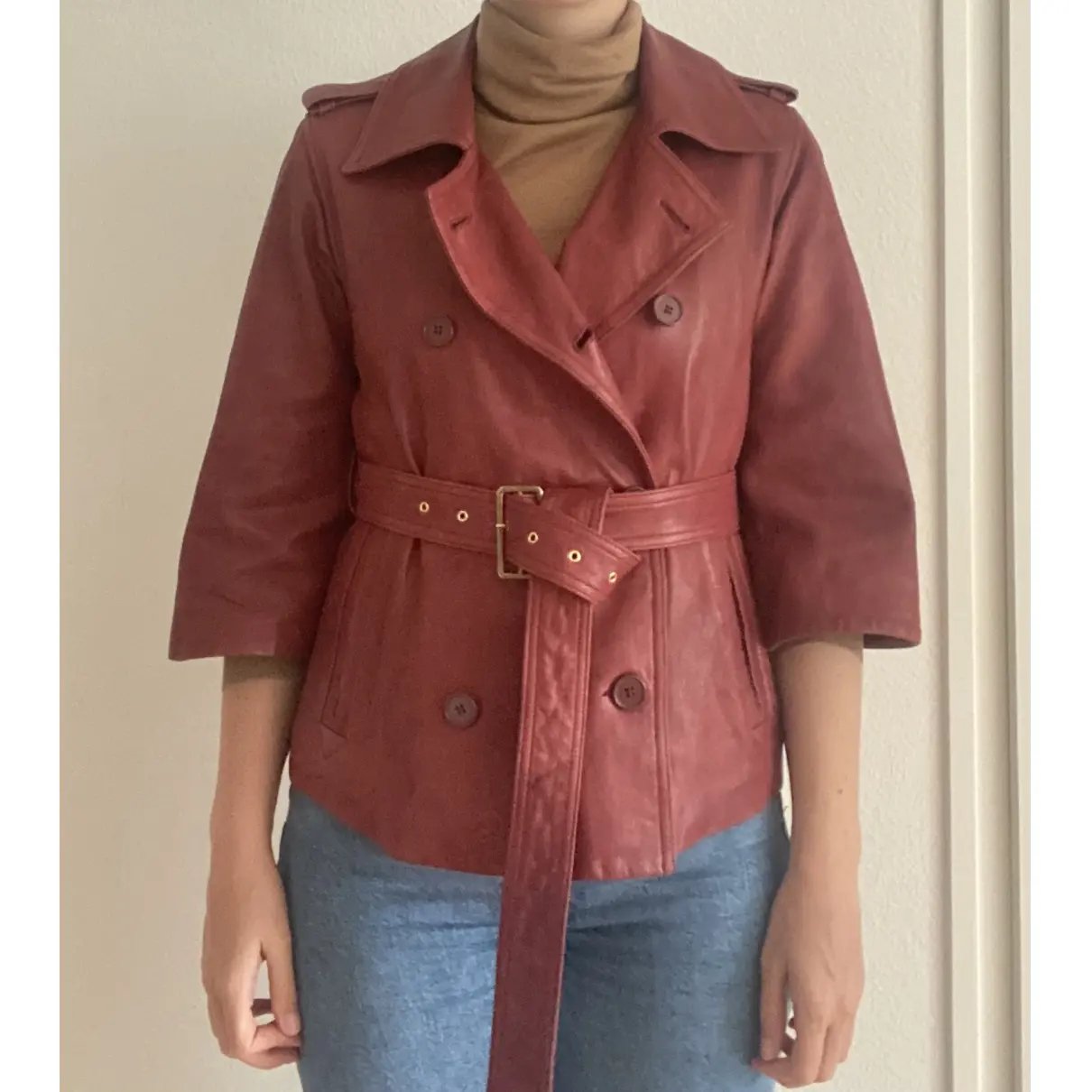 Leather jacket Diane Von Furstenberg