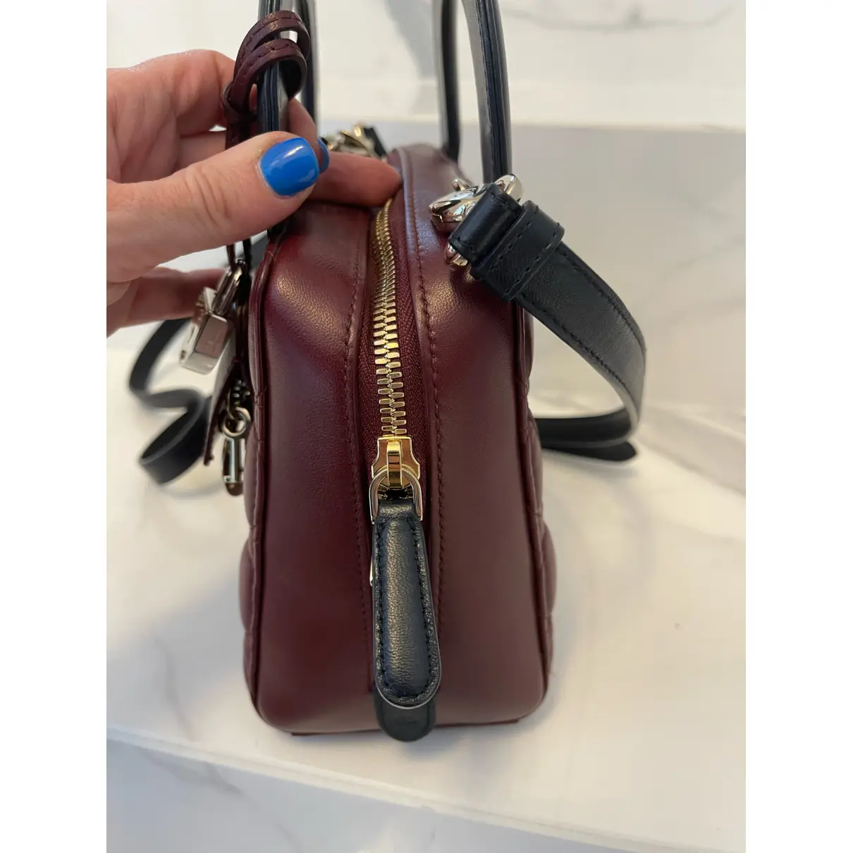 Leather handbag Dior