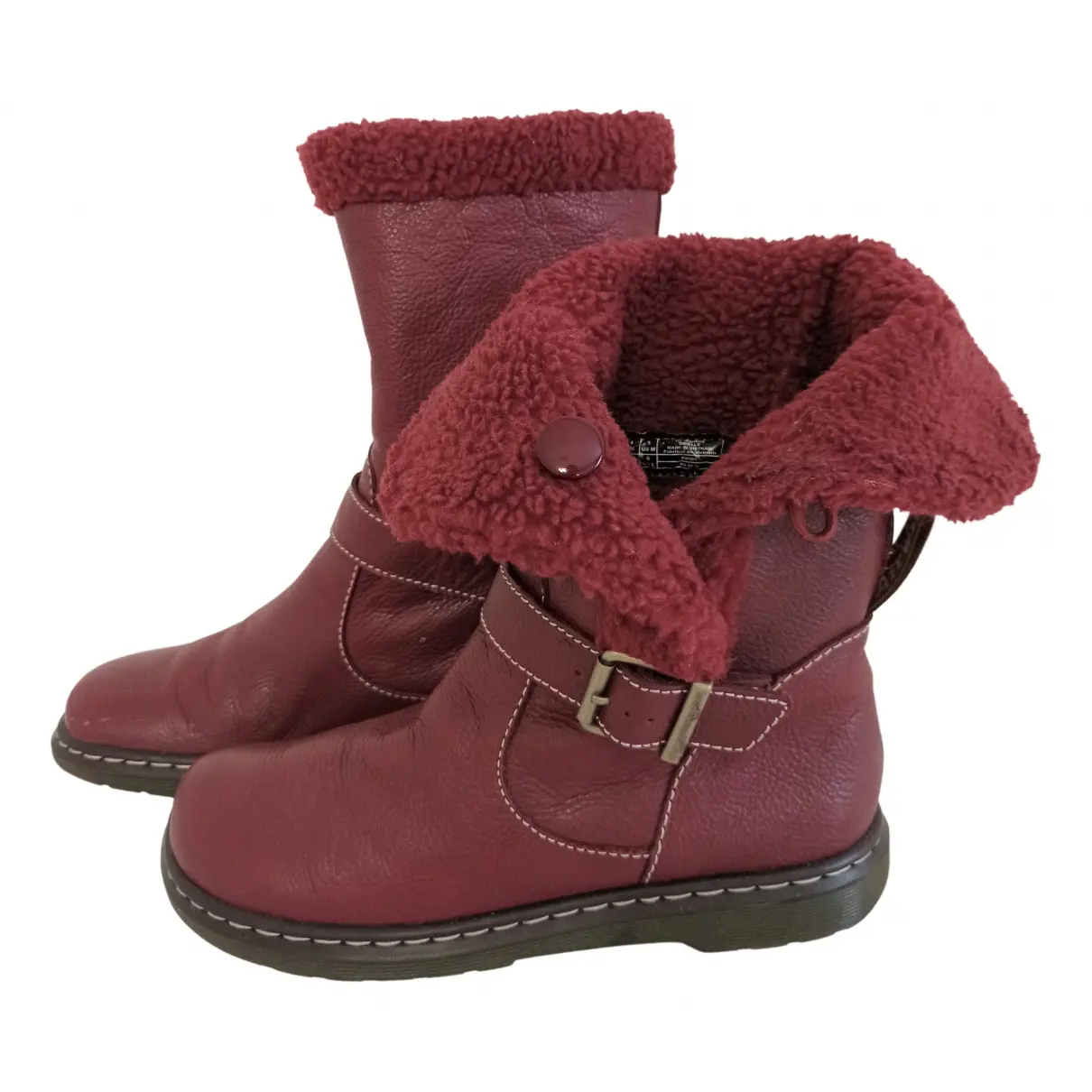 Leather snow boots Dr. Martens - Vintage