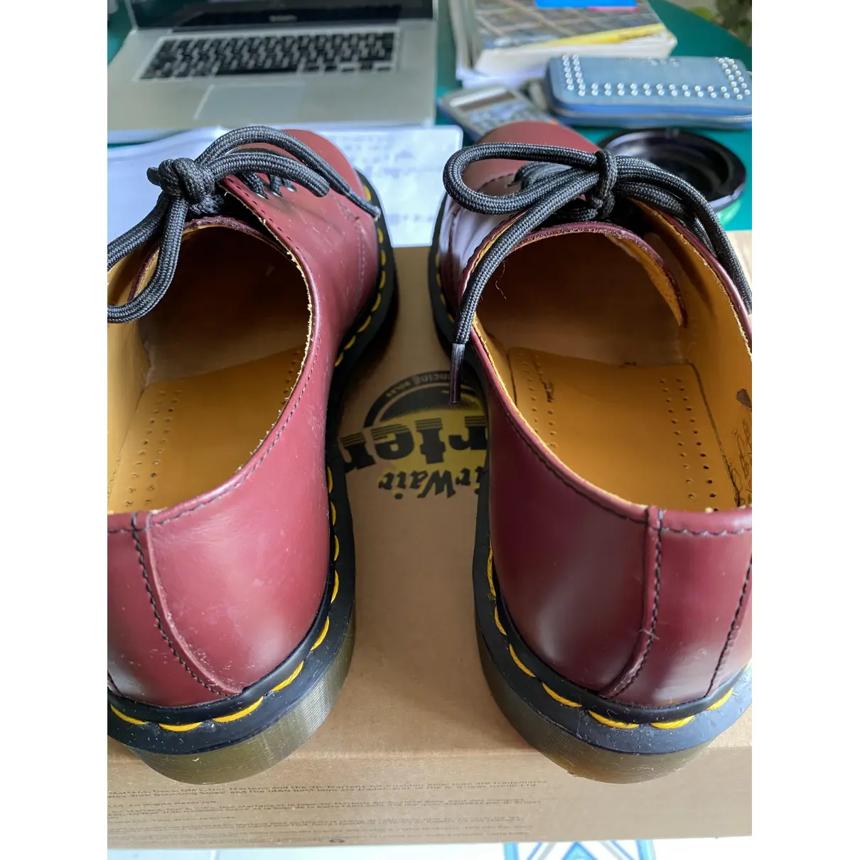 Leather trainers Dr. Martens
