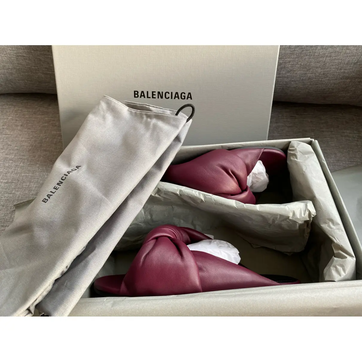 Drapy leather sandal Balenciaga