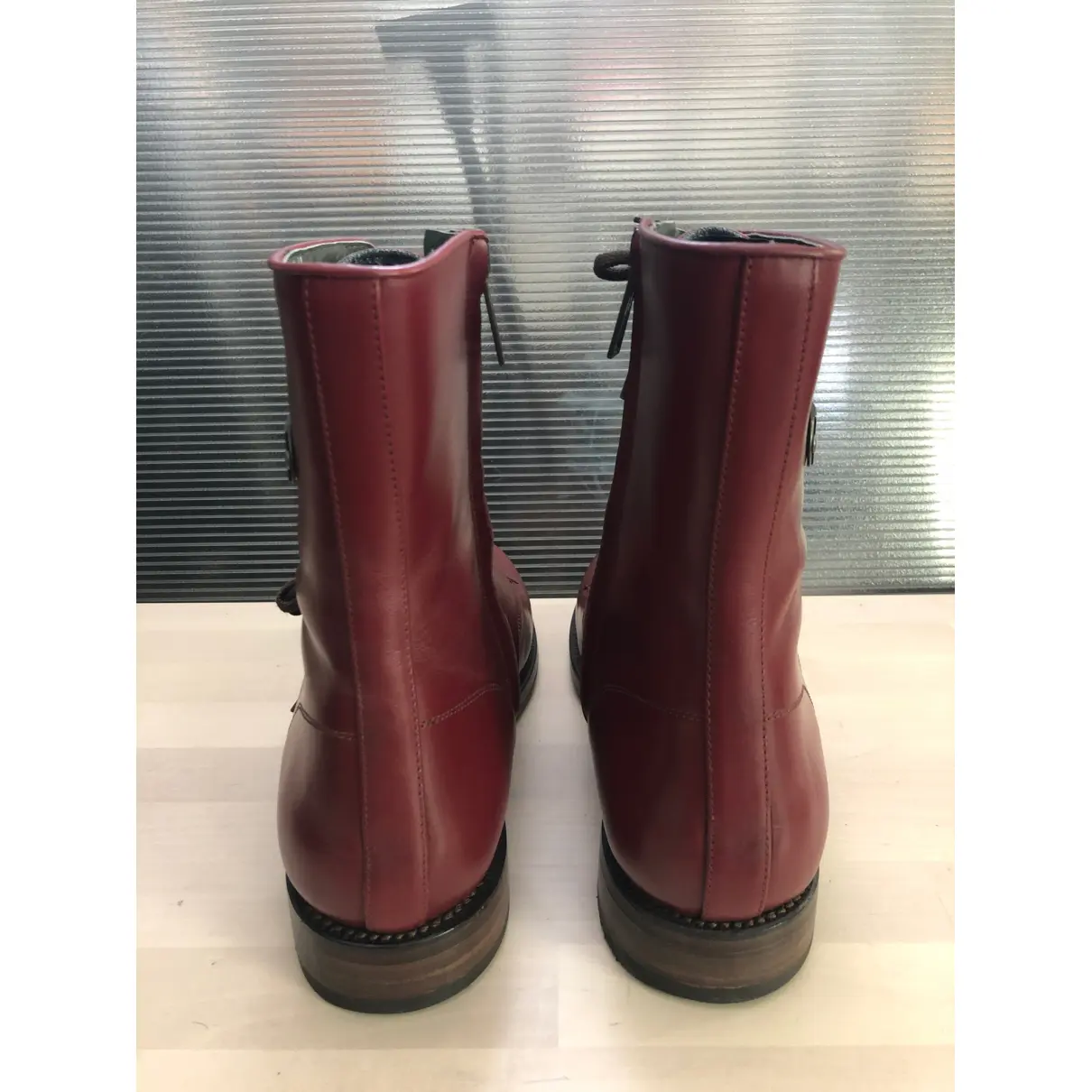 Leather boots Dsquared2