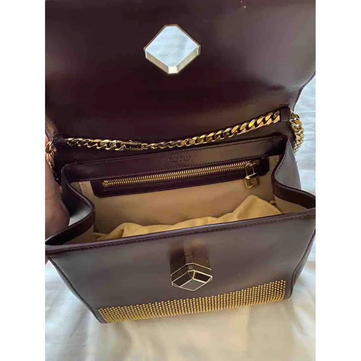 Leather handbag Elie Saab