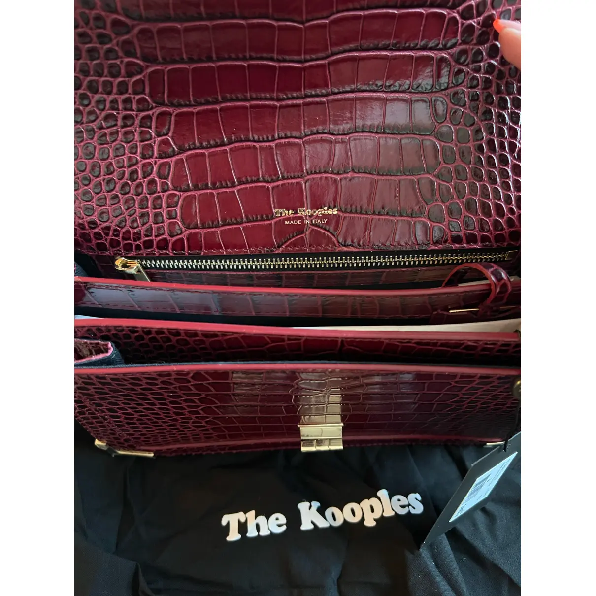 Emily leather crossbody bag The Kooples